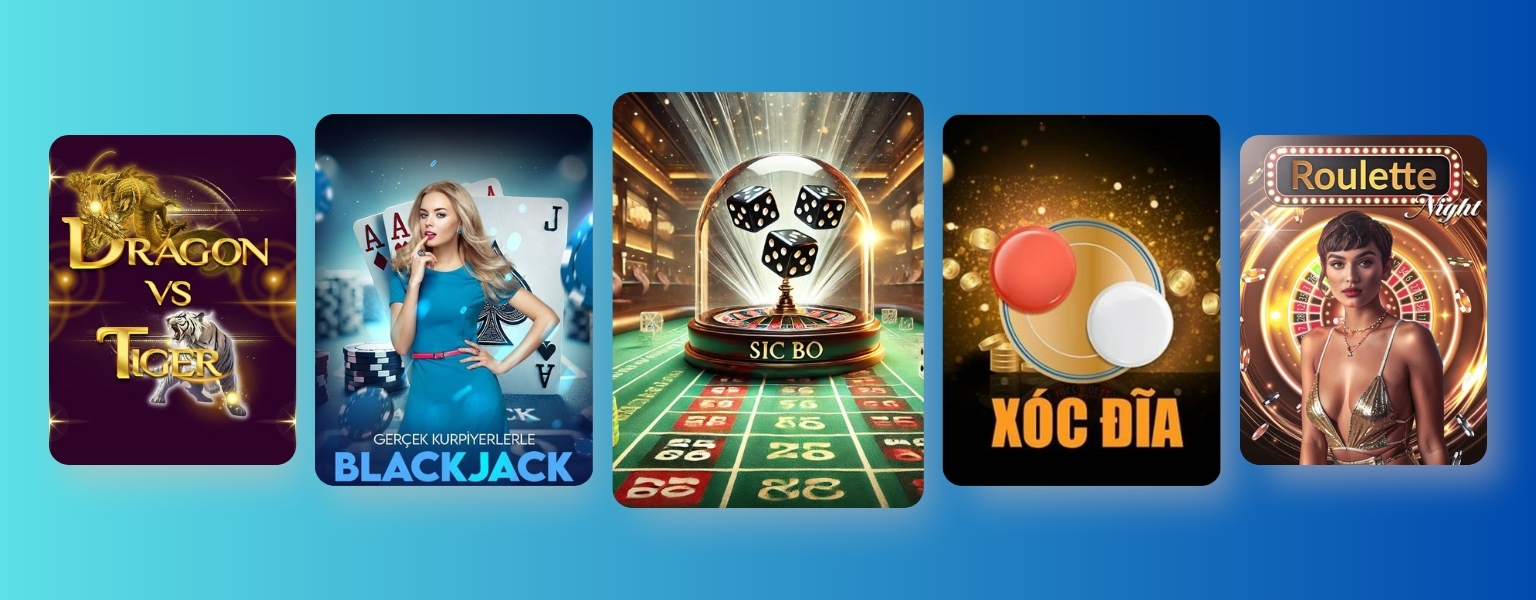 Các Trò Chơi Nổi Bật Trong Live Casino